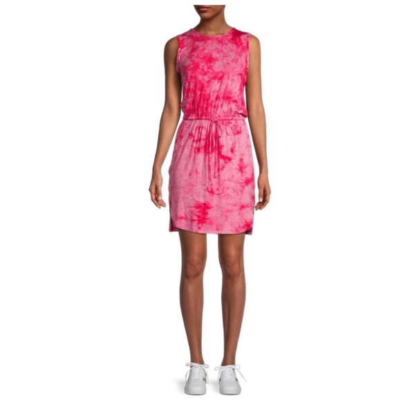 CALVIN KLEIN Tie-Dye Drawstring Dress size 4 - Picture 7 of 7